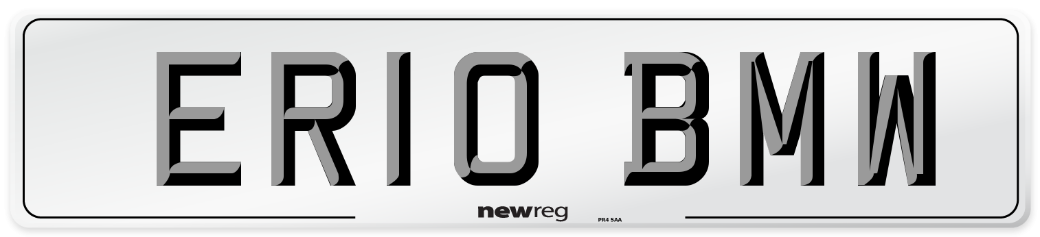 ER10 BMW Number Plate from New Reg